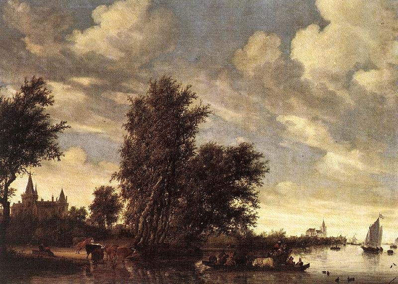 The Ferry Boat dh, RUYSDAEL, Salomon van